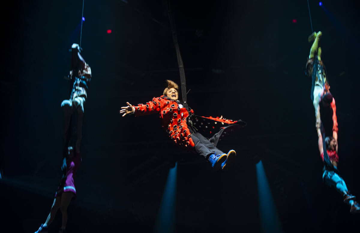 The cast of Cirque du Soleil’s The Beatles “LOVE” performs their second to ...