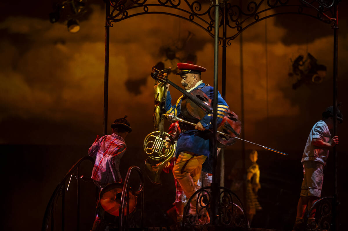 The cast of Cirque du Soleil’s The Beatles “LOVE” performs their second to ...