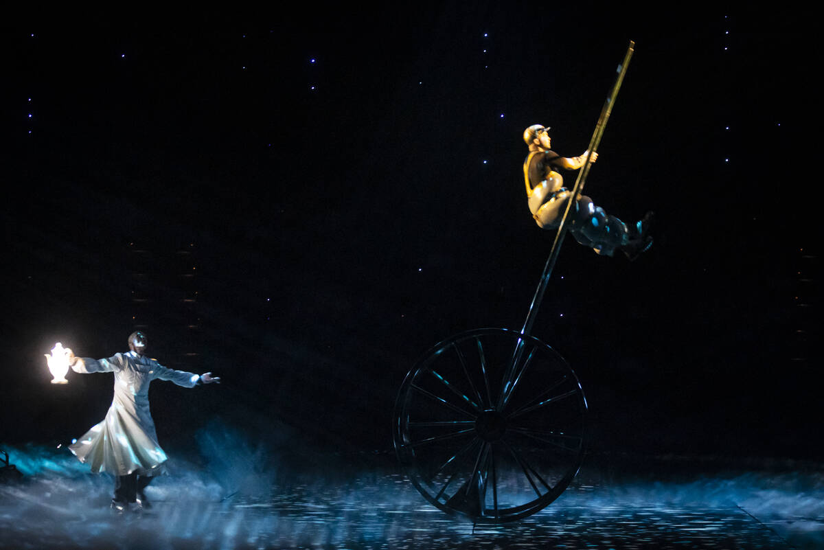 The cast of Cirque du Soleil’s The Beatles “LOVE” performs their second to ...