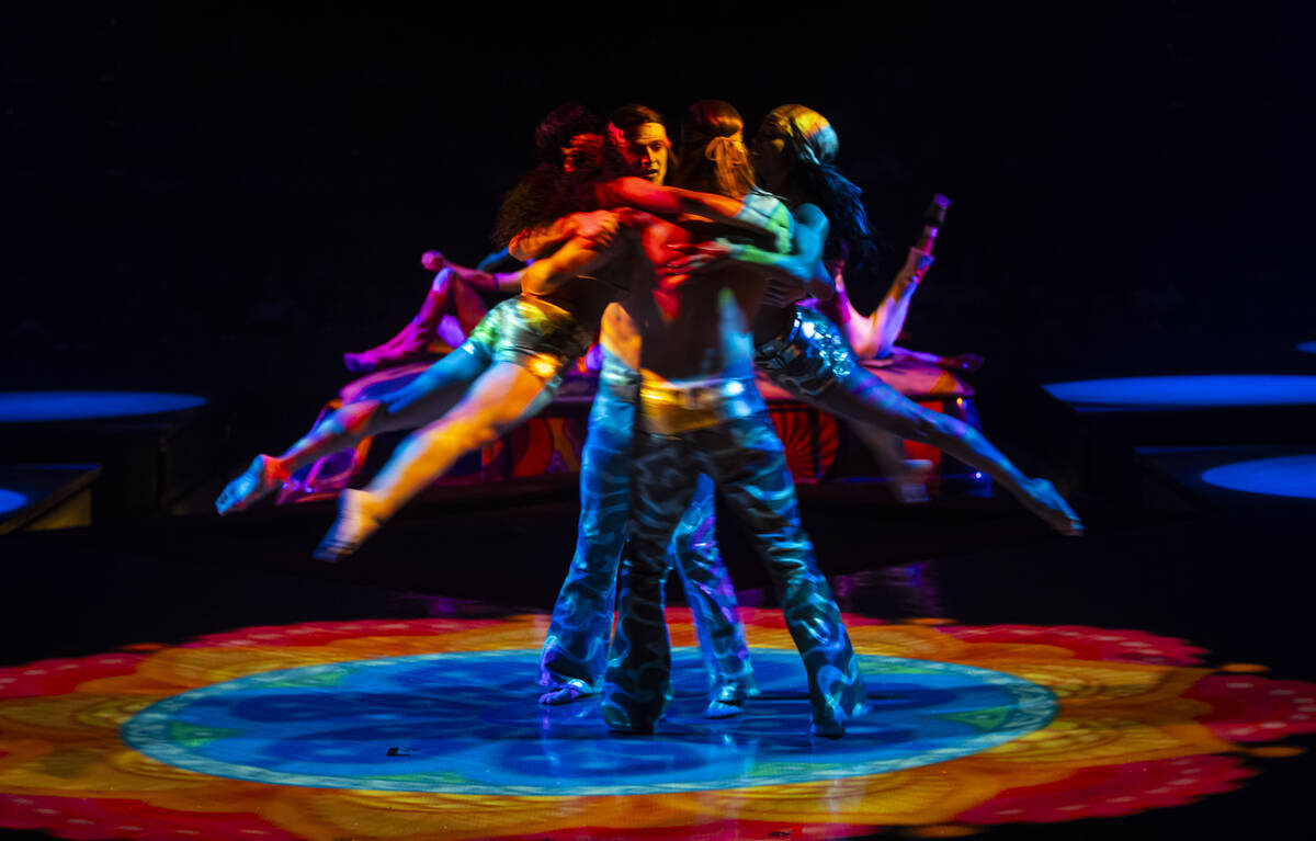 The cast of Cirque du Soleil’s The Beatles “LOVE” performs their second to ...