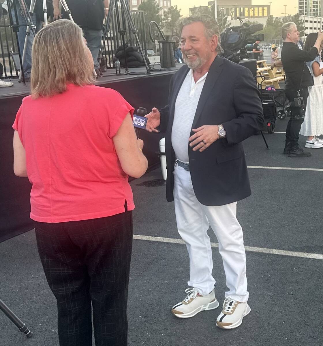 Sphere Entertainment CEO James Dolan is shown at the venue's Independence Day party on Wednesda ...