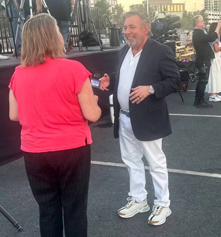 Sphere Entertainment CEO James Dolan is shown at the venue's Independence Day party on Wednesda ...