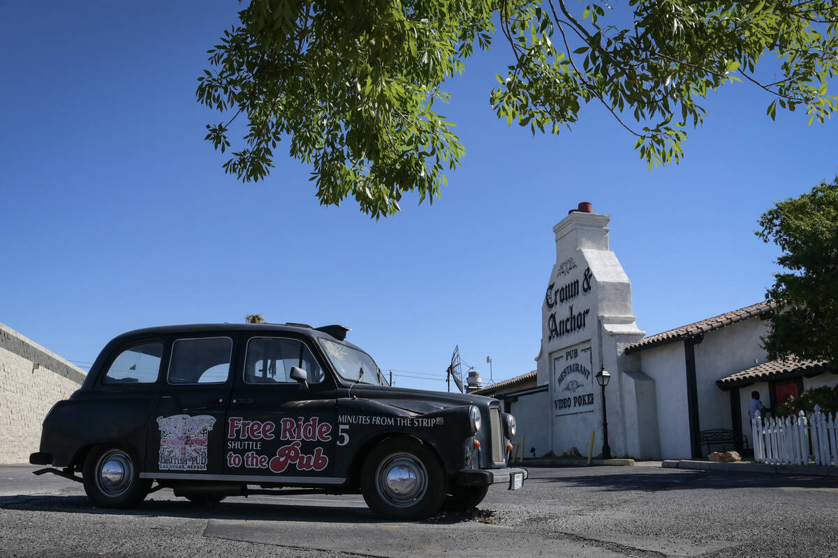 The Crown and Anchor pub at 1350 E Tropicana Avenue is seen Wednesday, July 3, 2024, in Las Veg ...