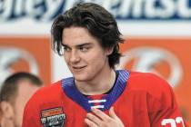 Golden Knights prospect Mathieu Cataford is eager for the future after playing four games in th ...