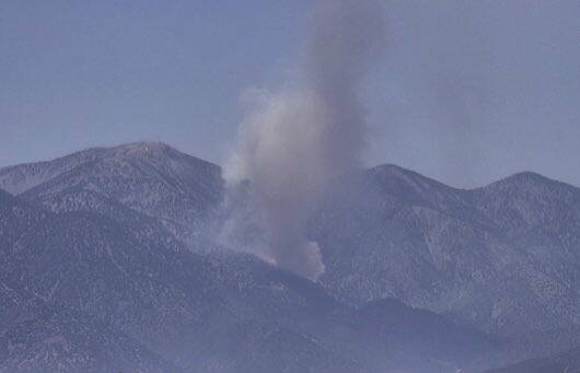 Vista Fire burning near Mt. Baldy on Sunday July 7, 2024. (San Bernardino County Fire)