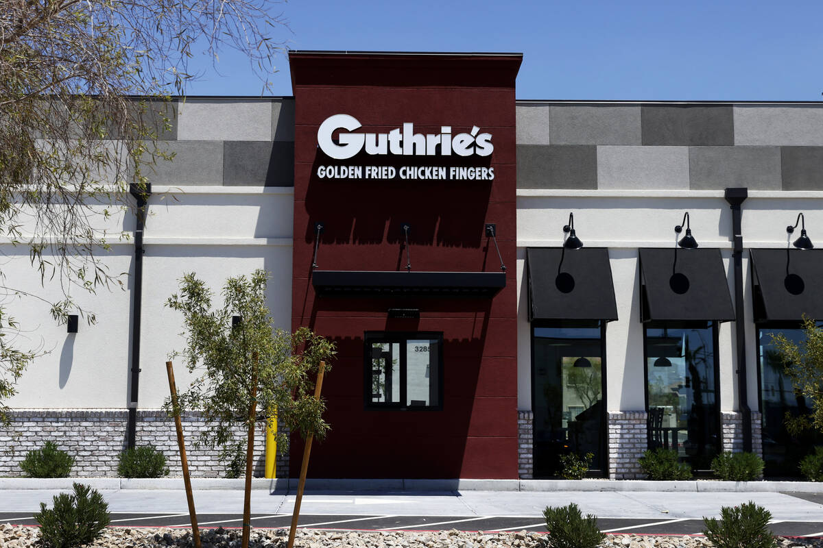 The new Guthrie's Chicken Fingers pictured on Monday, July 8, 2024, in North Las Vegas. Guthrie ...