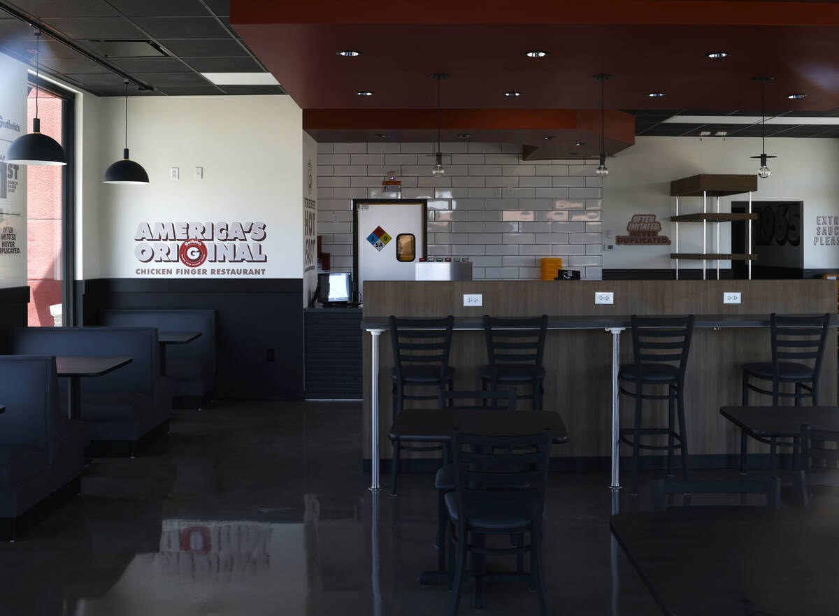 The interior of Guthrie's Chicken Fingers pictured on Monday, July 8, 2024, in North Las Vegas. ...