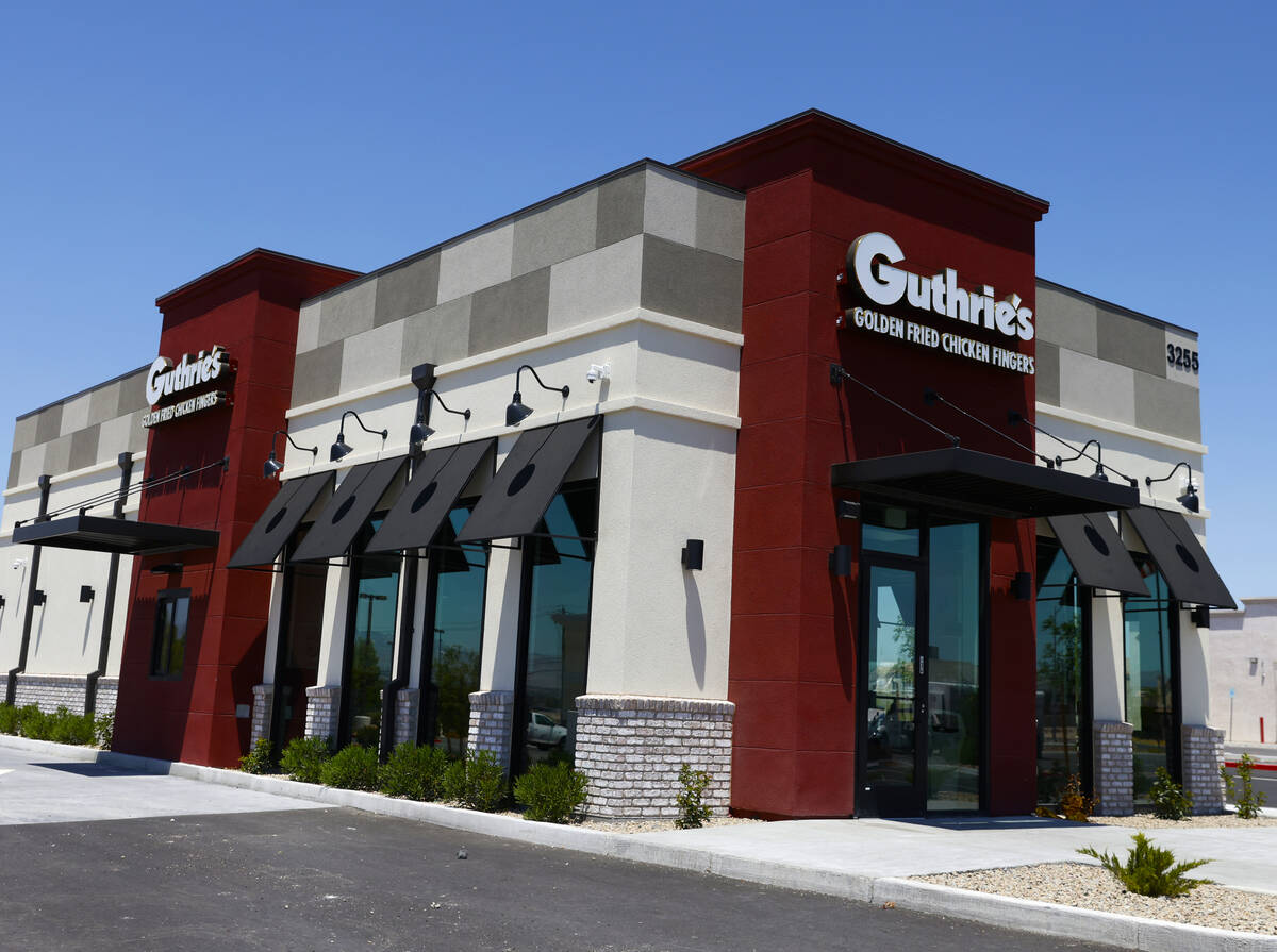 The new Guthrie's Chicken Fingers pictured on Monday, July 8, 2024, in North Las Vegas. Guthrie ...