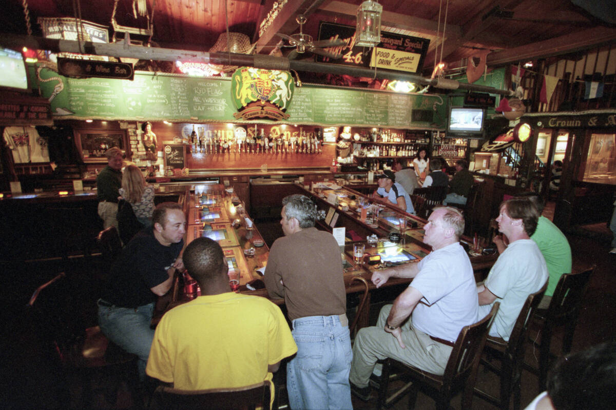 The Crown & Anchor Pub and Restaurant at 1350 East Tropicana Avenue is seen February 15, 19 ...