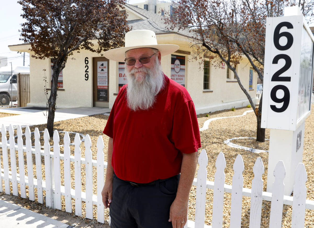 Mark Hall-Patton, a retired Clark county museums director and local historian, poses for a phot ...