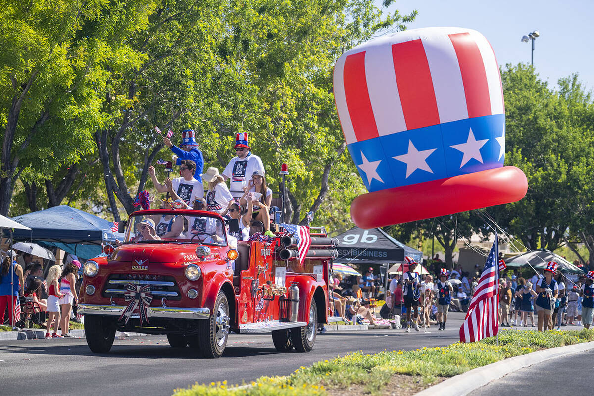 More than 50,000 people attended the 30th annual Summerlin Council Patriotic Parade. (Summerlin)