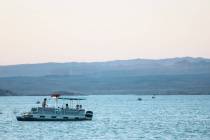 People enjoy the water during Memorial Day weekend at Lake Mead National Recreation Area on Sun ...