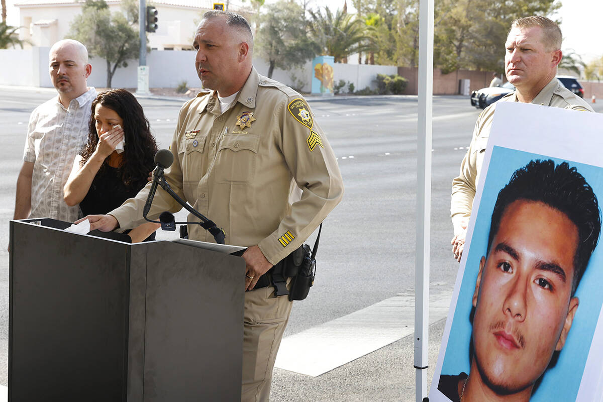 A photograph of Luis Angel Equihua-Murillo, the suspect in hit-and-run crash, is displayed as S ...