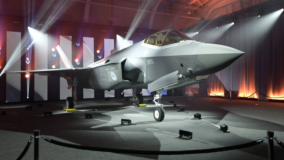 FILE - The unveiling of the first F-35 fighter plane to be delivered to the Netherlands, which ...