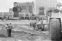 In November 1987 bulldozers began work on what was unofficially called the new Golden Nugget. T ...