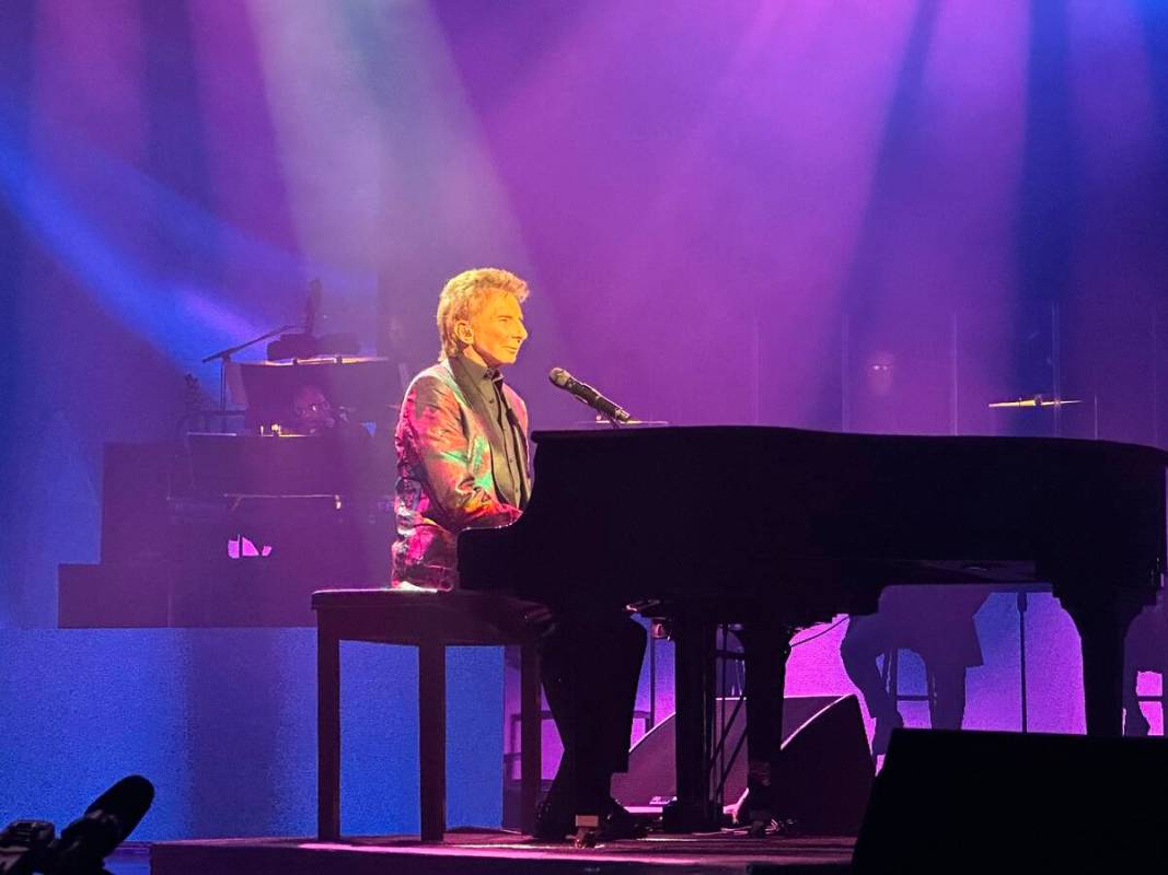 Barry Manilow performs at International Theater at Westgate Las Vegas as he overtakes Elvis Pre ...