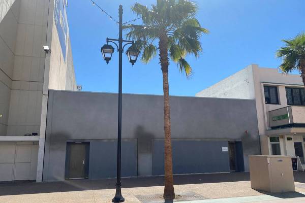 The exterior of the space planned for Yama BBQ & Sushi in downtown Las Vegas, near the Fremont ...