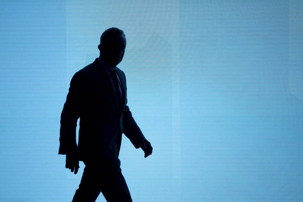 Independent presidential candidate Robert F. Kennedy Jr. walks on stage during the Freedom Fest ...