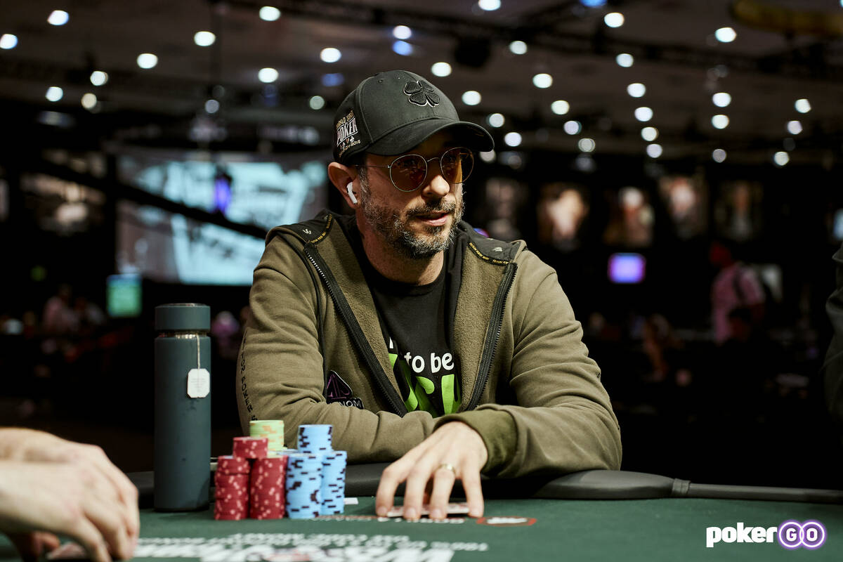 Brian Rast plays in the $25,000 buy-in High Roller Pot-Limit Omaha at the 2024 World Series of ...