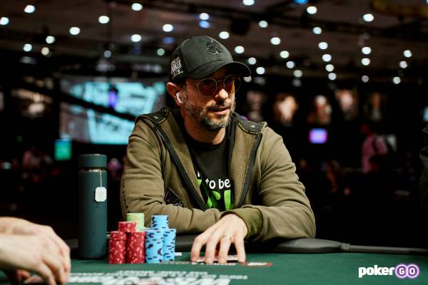 Brian Rast plays in the $25,000 buy-in High Roller Pot-Limit Omaha at the 2024 World Series of ...