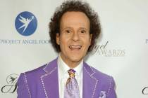 In this Aug. 10, 2013 file photo, fitness guru Richard Simmons arrives at the Project Angel Foo ...