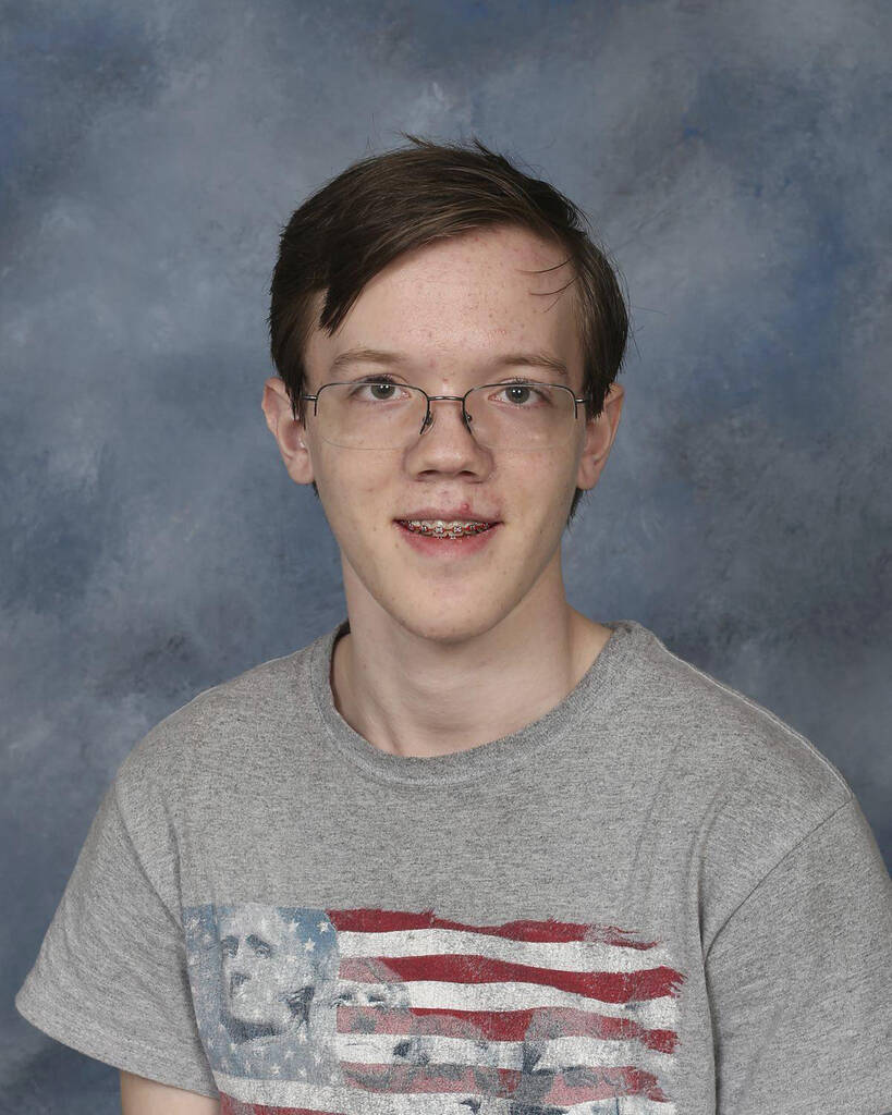 This 2021 photo provided by Bethel Park School District shows student Thomas Matthew Crooks who ...