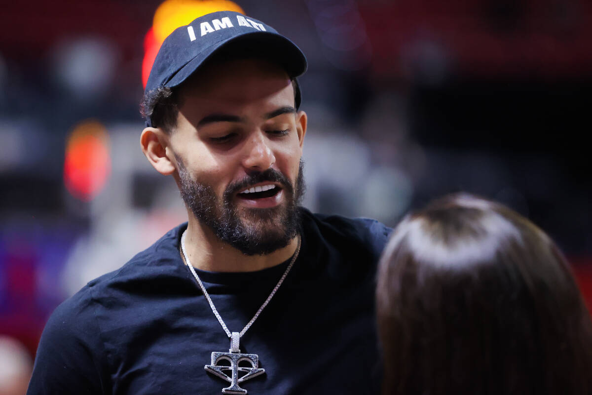 Atlanta Hawks star player Trae Young is seen during an NBA Summer League game between the Atlan ...