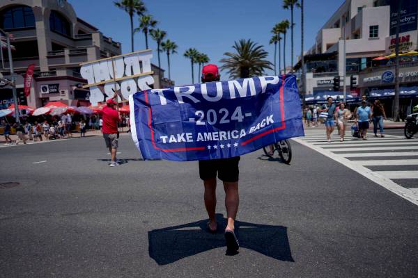 People rally in support of Republican presidential candidate former President Donald Trump in H ...
