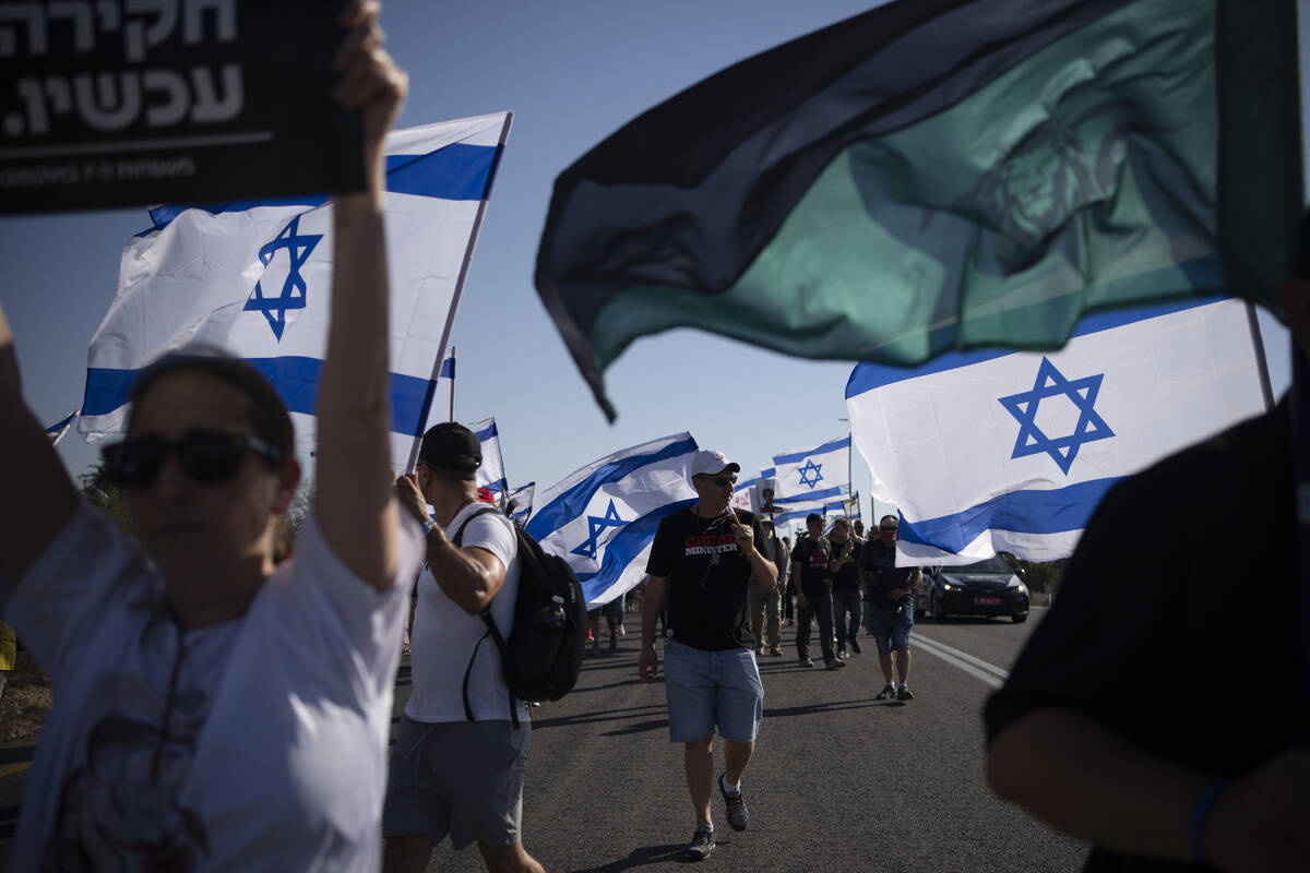 Relatives and friends of Israeli soldiers who were killed and of those who were kidnapped durin ...