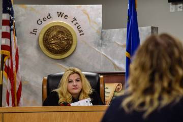 Pahrump Justice of the Peace and former Las Vegas city Councilwoman, Michele Fiore, who was rec ...