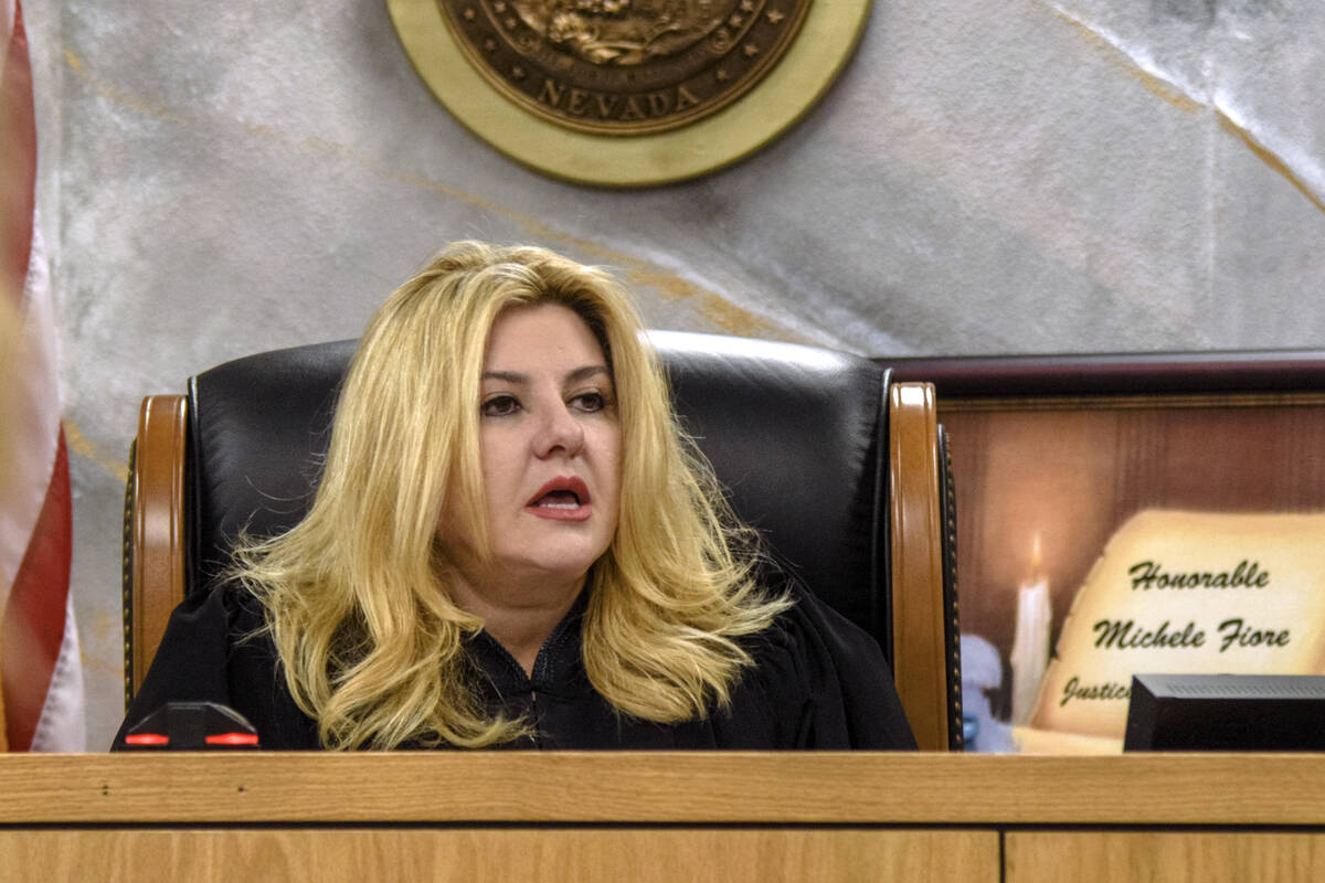 Nye County Judge and former Las Vegas city Councilwoman, Michele Fiore, held morning court in t ...