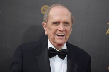FILE - Bob Newhart appears at the Creative Arts Emmy Awards in Los Angeles on Sept. 10, 2016. N ...