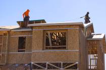 Construction is underway for a new housing community in Las Vegas. (Bizuayehu Tesfaye/Las Vegas ...