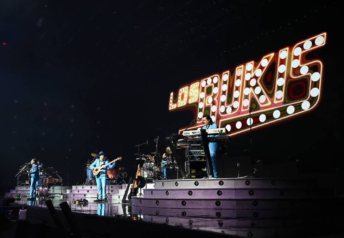 Los Bukis perform at the kick off Las Vegas' First All Spanish-Language Residency At Park MGM o ...