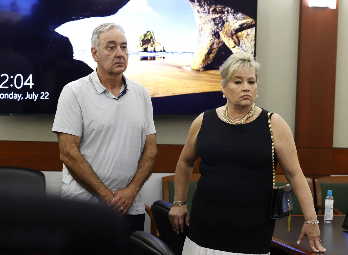Paul and Julie Page, the parents of shooting victim Ashley Prince, appear in court during a hea ...
