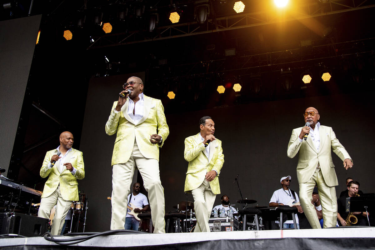 FILE - Roquel Payton, from left, Alexander Morris, Ronnie McNeir, and Duke Fakir of the Four To ...