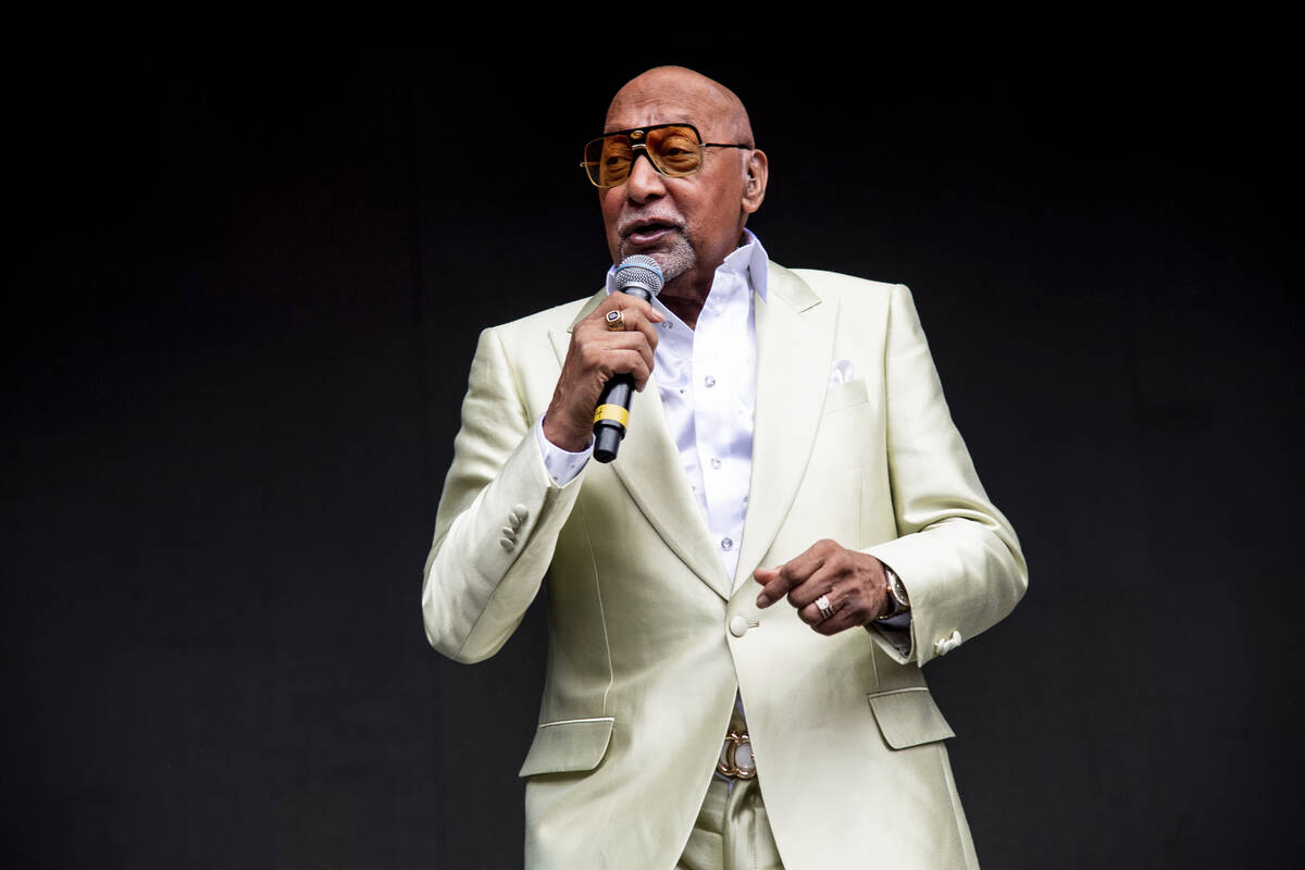 FILE - Duke Fakir of Four Tops performs at the All In Music & Arts Festival at the Indiana ...