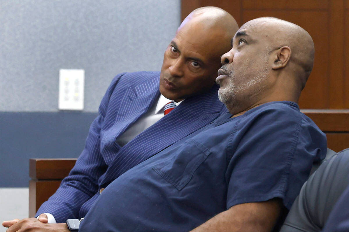 Duane Davis, who is accused of orchestrating the 1996 slaying of hip-hop icon Tupac Shakur, rig ...