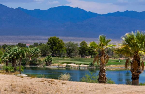 A water feature at the Primm Valley Golf Course which is currently closed and has been sold on ...