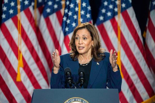 Vice President Kamala Harris campaigns for President as the presumptive Democratic candidate du ...