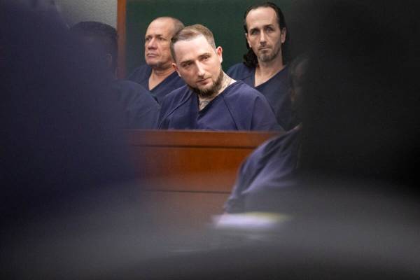 Miles Stano Jr. appears in court during a hearing at the Regional Justice Center, Thursday, Jul ...
