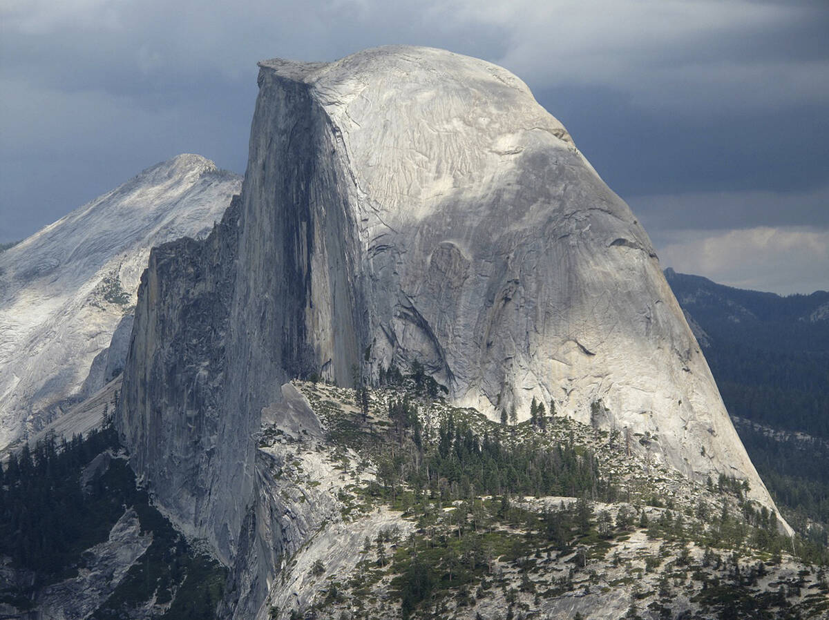 This August 2011 file photo shows Half Dome and Yosemite Valley in a view from Glacier Point at ...