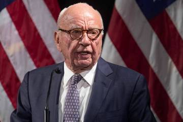 Rupert Murdoch at the Herman Kahn Award Gala, Wednesday, Oct. 30, 2019, in New York. (AP Photo/ ...