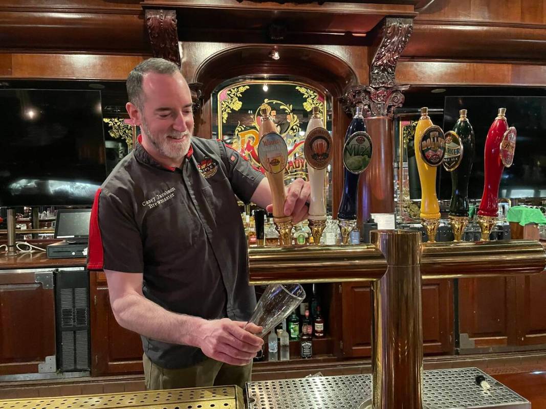 Brewmaster Casey Jacobson of Triple 7 Restaurant and Microbrewery in Main Street Station in dow ...