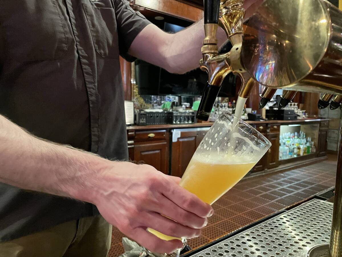 Brewmaster Casey Jacobson of Triple 7 Restaurant and Microbrewery in Main Street Station in dow ...