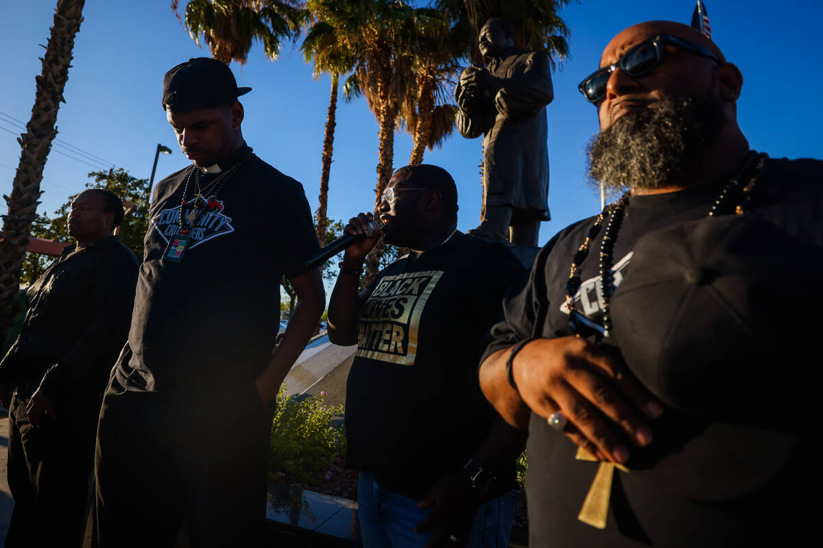 Mourners gather during a vigil for Sonya Massey, a Black woman who was killed in her home by a ...