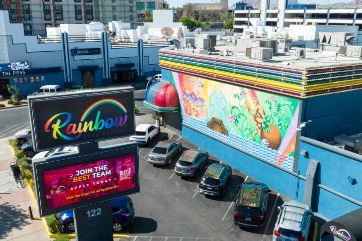 The Rainbow Club and Casino in the Water Street District of downtown Henderson is seen on Tuesd ...