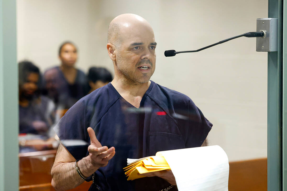 Robert Telles, a former Clark County public administrator who is accused of fatally stabbing in ...