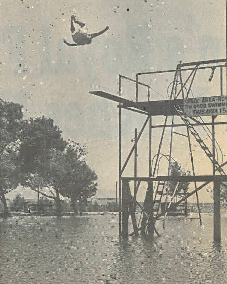 An archive photo of Lake Dolores from August 1989. (File/Las Vegas Review-Journal)