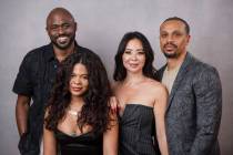 From left, Wayne Brady stars with Maile Brady, Mandie Taketa and Jason Fordham in the reality s ...